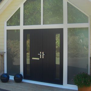 dual black composite doors bristol