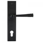 Lever antique black door handle